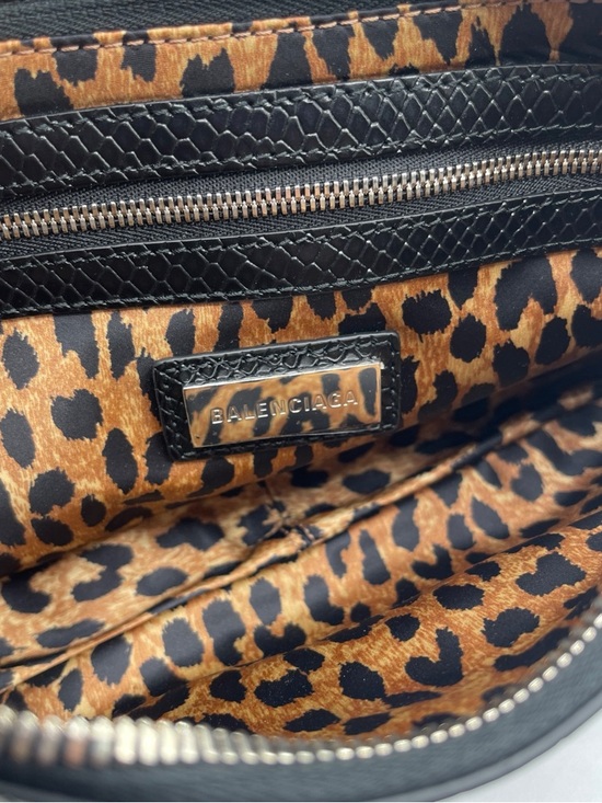 BALENCIAGA Essex Monogram Leather Small Shoulder Bag - Picture 10 of 14